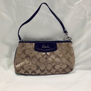 Coach signature wristlet
